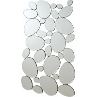 Coaster Furniture 901791 Pebble-Shaped Decorative Mirror Silver